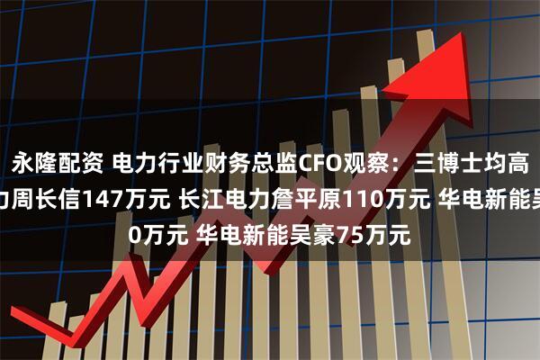 永隆配资 电力行业财务总监CFO观察：三博士均高薪 国投电力周长信147万元 长江电力詹平原110万元 华电新能吴豪75万元