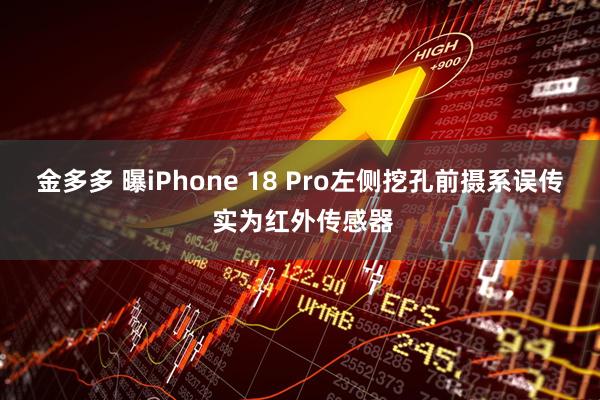 金多多 曝iPhone 18 Pro左侧挖孔前摄系误传 实为红外传感器