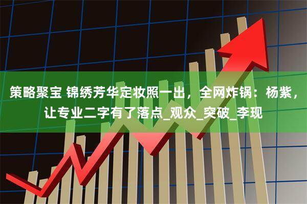策略聚宝 锦绣芳华定妆照一出，全网炸锅：杨紫，让专业二字有了落点_观众_突破_李现